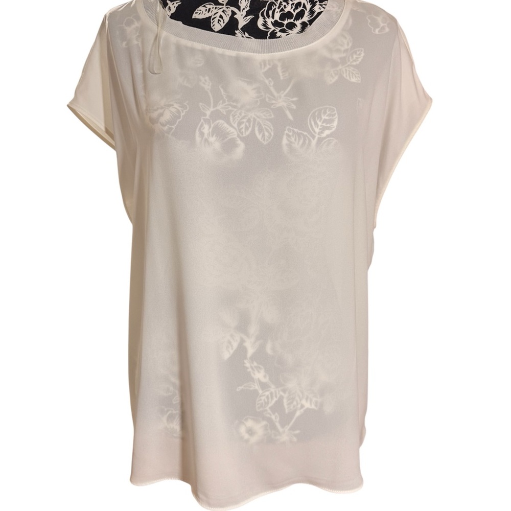 Worthington Cream  Blouse Size XL